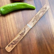 Ikohbadg 2-in-1 Dragon & Phoenix Double Blades Knife Set, Stainless Steel Portable Outdoor Camping & Fruit Knife for Hiking, BBQ, Picnic, Culinary & Kitchen Use, Durable & Versatile Outdoor Tools