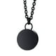 thumbnail image 3 of Collar de de cremación Medallón redondo de acero inoxidable para Negro, 3 of 8