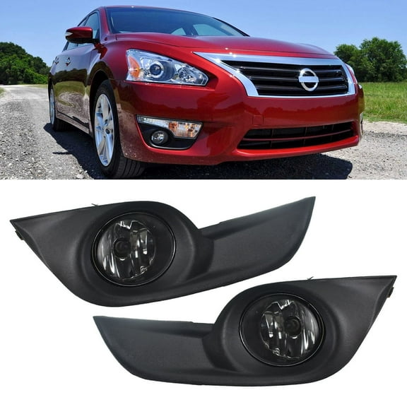 "2pcs Fog Driving Light Lamp Bulb Assembly Fit for Nissan Altima 2013 2014 2015, Front Left & Right"
