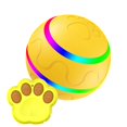 thumbnail image 1 of MesaSe Interactive LED Rolling Ball Pet Toy  Motion-Activated  Remote Control  Durable TPU Material  USB Charging, 1 of 8
