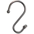 thumbnail image 3 of Black Shower Curtain Hooks Rings, Decorative for Bathroom Shower Rods, Set of 12 Premium Rust-Resistant Metal Hooks Hangers T Shaped Design, 3 of 13