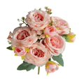 thumbnail image 2 of Gqtwoy Silk Rose Bouquet, Artificial Flowers for Home Decor, Wedding Bridal Bouquet, Lifelike Simulated Silk Roses, Durable and Low-Maintenance Floral Arrangement, 2 of 6