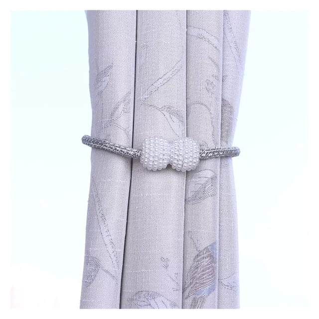 Correas para cortinas, 1 pieza, bola magnética de perla, cuerda para atar cortinas, hebillas, clips, accesorios, soporte para ganchos, decoraciones para el hogar