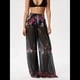 thumbnail image 5 of Pantalones Anchos de Cintura Alta con Elástico para Mujer, Pantalones Casuales Largos para Estar en Casa Rosa Roja L, 5 of 6