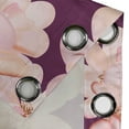 thumbnail image 4 of Ambesonne Floral Grommet Curtain, Vintage Pastel Rose Pattern, 50"x84", Peach Blush and Plum, 4 of 5