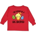 thumbnail image 3 of Inktastic Easter I'm Gonna Be a Big Brother with Green and Blue Eggs Boys Long Sleeve Toddler T-Shirt, 3 of 5
