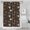 Rooster and Foliage Black Pattern, variant on Rooster and Frame Brown Pattern Modern Waterproof Shower Curtain Set with 12 Hooks, Washable Decorative Bathroom Shower Curtain