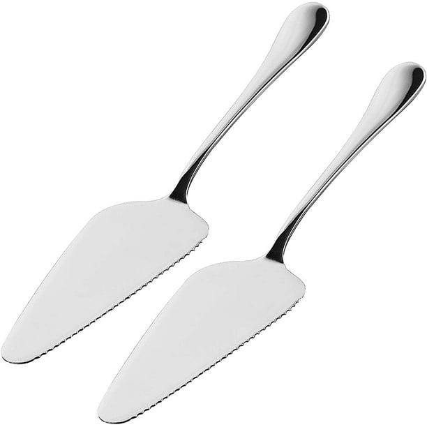 Juego de 2 servidores de tarta de acero inoxidable de 23cm, pala para pastel, cuchillo para pastel, pala para Pizza, juego de cubiertos para fiesta, restaurante, cocina, boda ShuxiuWang 8390612499289