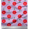 thumbnail image 1 of Soimoi Cotton Cambric Fabric Floral & Bee Insects Printed Craft Fabric by The Yard 42 Inch Wide, 1 of 3