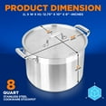 thumbnail image 2 of NutriChef 18/8 Heavy Duty Stainless Steel Large Stock Pot, 2 of 8