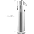 thumbnail image 2 of Botella de agua de acero inoxidable de una sola pared de 500 ml con correa de transporte, botella de agua de metal a prueba de fugas, de una sola pared, de acero inoxidable, boca ancha (500 ml), 2 of 3