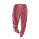 thumbnail image 1 of Jumpingount Cálido con estilo con estos pantalones casuales para mujer Pantalones de invierno para mujer Pantalones casuales cálidos Pantalones Prendas para la parte inferior del cuerpo Vino rojo l, 1 of 6