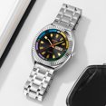thumbnail image 3 of SKMEI Watch for Men, Round Quartz Watch with Date Display, Stainless Steel Band, 3 of 6