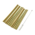 thumbnail image 4 of HOMEMAXS Bamboo Straws Set of 20 with 2 Cleaning Brushes Environmentally Friendly Reusable for Drinking 19 5CM, 4 of 7