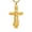 A, variant on St. Jude Cross Pendant Necklace for Men Women, 14K Gold Plated Crucifix with Staff & Holy Image, Patron Saint of Difficult Situations Catholic Jewelry Gift