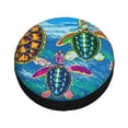 thumbnail image 3 of Balery Little Sea Turtlestire Cover Waterproof Dust-Proof, Universal Spare Wheel Tire Cover For Trailer, Rv, Suv Truck And Vehicle Camper Accessories-17 Inch, 3 of 9