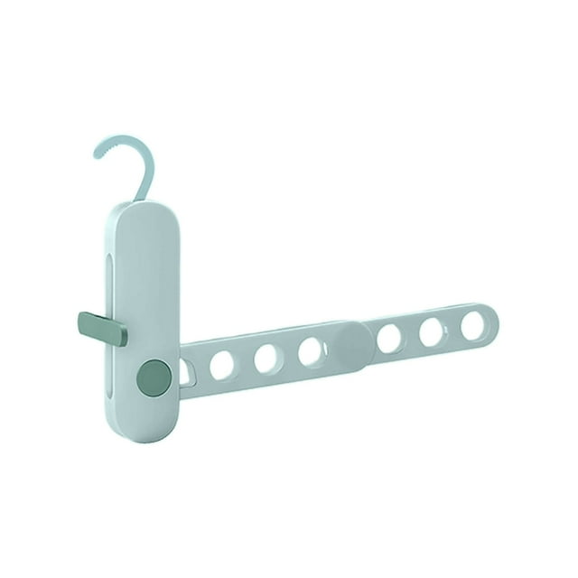 Portable Foldable Travel Drying Rack With 7 Hooks For Outdoor Camping Laundry Organizer Space Saving Lightweight Clothes Hanger