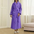 thumbnail image 2 of Gaexia Womens Robe Winter Kimono Bathrobe Soft Cozy Wear With Deep Pockets Ideal For Spa Relaxation At Home Comfortable Attire For Women, 2 of 4