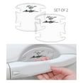 thumbnail image 3 of iPick Image for Ford Mustang Script Universal Car Door Handle Cup Protector Clear Decal Stickers, Pair, Official Licensed, 3 of 6