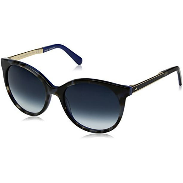 Kate Spade New York Kate Spade Women's Amayas Round Sunglasses, Blue