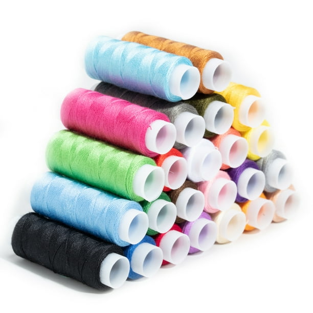 24 Colors Assortment Sewing Threads Colors Polyester Sewing Threads for