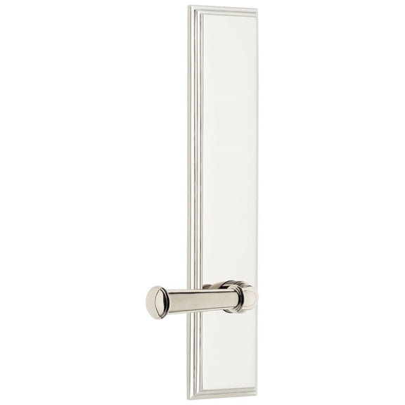 Grandeur Cargeo_Tp_Prv_234_Lh Carre Solid Brass Tall Plate Rose Left Handed Privacy Door