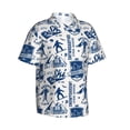 thumbnail image 2 of Daiia Skiing Enthusiast Hawaiian Shirt for Men Gentle Cotton Regular Short Sleeve Casual-XX-Large, 2 of 9