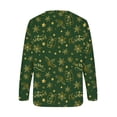 thumbnail image 5 of Sweatshirt de Noël pour Femmes 2023 Mode Imprimé Manches Confortable Respirant Col Rond en Solde, 5 of 5