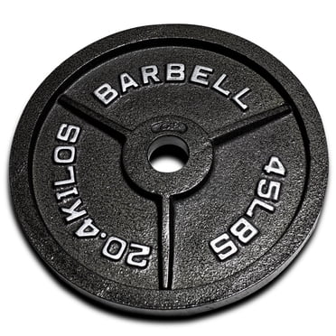CAP Barbell 5 Lb Cast Iron Standard Weight Plate (Single) - 1-Inch Center Hole