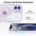 thumbnail image 4 of Compatible with iPhone 12 Case Fashion Cool Dragon Animal 3D Pattern Design Frosted PC Back Soft TPU Bumper Shockproof Protective Case Cover for iPhone 12 6.1 inch, Purple, 4 of 7