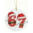 thumbnail image 5 of JLFNYA 67 Christmas Ornament, Christmas 67 Acrylic Ornament, Funny 67 Ornaments for Christmas Tree, Christmas Decoration, Hanging Ornaments, Xmas Holiday Home Decor, Christmas Birthday Gifts, 5 of 6