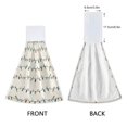 thumbnail image 4 of 2PCS Velcro Hangable Hand Towels Quick-Drying Hanging Kitchen Towels for Kitchen & Bathroom Colorful Christmas Lights Pattern, 4 of 7