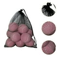 thumbnail image 6 of yotijay 12 Pieces Tennis Balls Pet Dog Playing Balls Elastic 6.4cm Diameter Professional Light Pink, 6 of 9