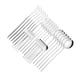 thumbnail image 1 of Injueey Juego de cubiertos de acero inoxidable de 30 piezas, cuchara con espejo, vajilla segura, vajilla, utensilios de cocina, fiesta en casa Mostrada Plata, 1 of 6