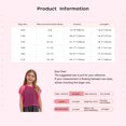 thumbnail image 6 of Zaldita Kids Girls Mesh Crop Tops Short Sleeve Hollow Out Fishnet Jazz Ballet Disco Dance Tank Tops T Shirts Blouse Black 5-6, 6 of 6