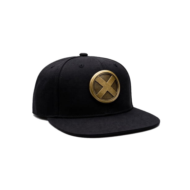 Marvel Gorra X-Men Icono Placa Snapback Hombre Ajustable Visera Plana Mutante