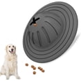 thumbnail image 1 of Juguetes masticables para perros para masticadores agresivos, juguetes para perros, juguetes interactivos para masticar perros para entrenar y limpiar los dientes (gris, disco volador), 1 of 5