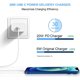 thumbnail image 2 of Cargador rapido Akoupy adaptador de corriente USB C 20W, 2 of 2