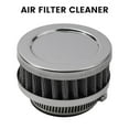 thumbnail image 3 of 1.77\" Round Chrome Top Pod Flange Mount 44mm Air Filter, 3 of 11