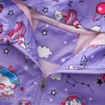 thumbnail image 6 of WIBACKER Kids Toddler Girls Zipper Outdoor Coat Lined Lightweight Windproof Jacket with Hood - Unicorn, 6 of 15