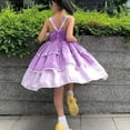 thumbnail image 4 of HAWEE Robe d'Été pour Fille en Coton à Col Licou Sans Manches, Robe Décontractée pour Filles 1-6 Ans, 4 of 7