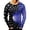 Blue, variant on ZXLBBD Tshirts Shirts for Men Sports Digital 3D Printing Workout Shirts Round Neck Long Sleeve Fashion Top T Shirts for Man Casual,Blue,L