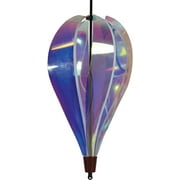 In the Breeze 0978  Iridescent 6 Panel Hot Air Balloon - Outdoor Hanging Wind Spinner, Yard and Garden Decoration