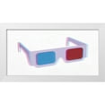 thumbnail image 2 of Stephen Chambers 32x18 White Modern Wood Framed Wall Art Titled - 3D Glasses, 2 of 6