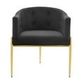 thumbnail image 4 of Modway Savour Tufted Performance Velvet Accent Chair in Black, 4 of 6