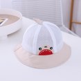 thumbnail image 2 of Penkiiy Baby Hats Sun Hat Summer Baby Sun Hat Kids Breathable Cute Children Bucket Net Cap Gray Hat for 1.5-3 Years, 2 of 3
