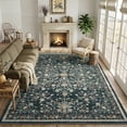 thumbnail image 2 of CHITOOMA 8'x10' Boho Area Rugs for Living Room, Machine Washable Floral Area Rug with Non-Slip Backing, Stain Resistant Non-Shed Carpet for Bedroom, Dining Room, Dorm, Office, 2 of 9