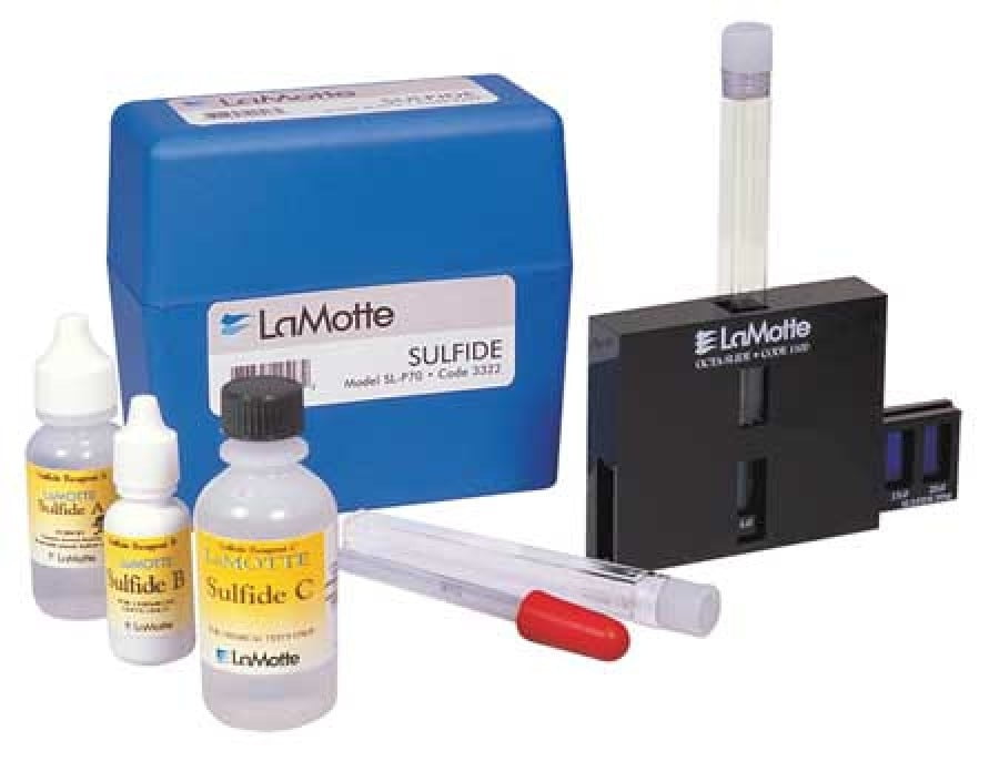 LAMOTTE 445601 Water Testing Kit,Sulfide,0.2 to 20 PPM