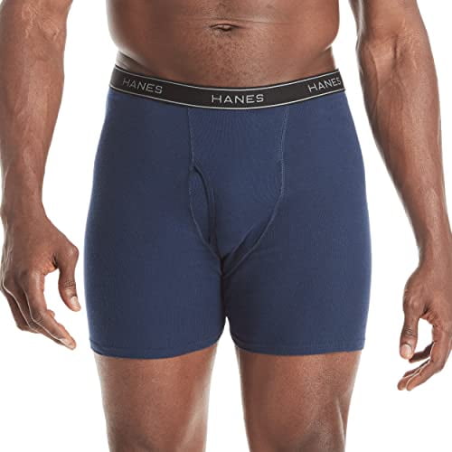 Hanes Mens Men's Underwear Boxer Briefs, Cotton Stretch Moisture-Wicking  Underwear, Multi-Pack : : Clothing, Shoes & Accessories