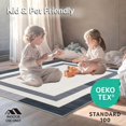 thumbnail image 4 of ODIKA 4'x6' Machine Washable Non-Slip Area Rug, Geometric Modern High Traffic Rug, Gray, 153686, 4 of 7